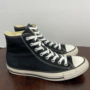 BLACK Converse ALL STAR Chuck Taylor HIGH Top Sneaker Unisex Men's 8 Womens 10